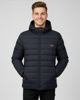 Immagine di ON SPIRIT - GIUBBINO CON CAPPUCCIO FULL ZIP  DA UOMO NERO CON DETTAGLI ARANCIONI FLUO, LEANDRO
