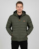 Immagine di ON SPIRIT - GIUBBINO CON CAPPUCCIO FULL ZIP  DA UOMO VERDE CON DETTAGLI ARANCIONI FLUO, LEANDRO