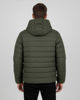 Immagine di ON SPIRIT - GIUBBINO CON CAPPUCCIO FULL ZIP  DA UOMO VERDE CON DETTAGLI ARANCIONI FLUO, LEANDRO