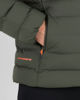 Immagine di ON SPIRIT - GIUBBINO CON CAPPUCCIO FULL ZIP  DA UOMO VERDE CON DETTAGLI ARANCIONI FLUO, LEANDRO