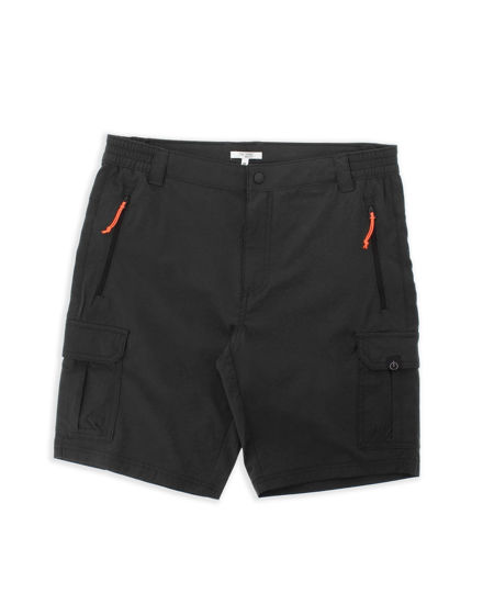 Immagine di ON SPIRIT - SHORT CARGO CON TASCONI NERO CON DETTAGLI ARANCIONE FLUO E NERI, SANCHO