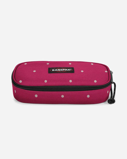 Immagine di EASTPACK - ASTUCCIO OVAL SINGLEB BORDEAUX A POIS SILVER, EK000717_6W51