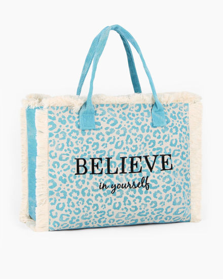 Immagine di BORSA MARE LEOPARD.BELIEVE IN YOURSELF