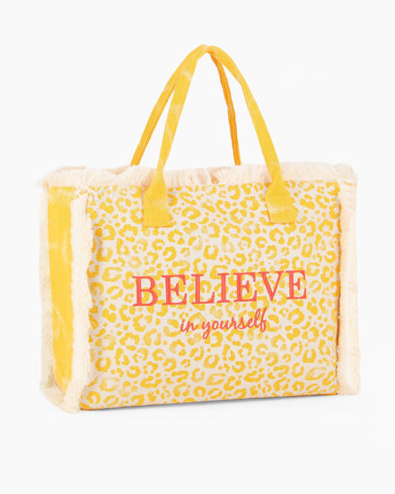 Immagine di BORSA MARE LEOPARD.BELIEVE IN YOURSELF