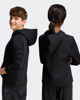 Immagine di ADIDAS -FELPA  JUNIOR (7-16 ANNI) CON CAPPUCCIO FULL ZIP NERA CON DETTAGLI MIMETICI, KQ7013