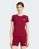 Immagine di ADIDAS -T-SHIRT MEZZA MANICA SLIM  3 STRISCE BORDEAUX DA DONNA, KS4779