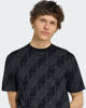 Immagine di ADIDAS -T-SHIRT MEZZA MANICA MONOGRAM AOP NERA E GRIGIA DA UOMO, KS1698