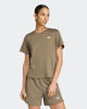 Immagine di ADIDAS -T-SHIRT MEZZA MANICA WORKOUT ESSENTIALS MIN CREW TEE MARRONE DA DONNA,  KT1244