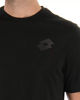 Immagine di LOTTO - T SHIRT SPORTIVA MEZZA MANICA IN TESSUTO TRASPIRANTE  NERA DA UOMO, 218935/1CL
