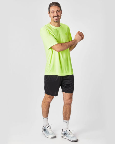 Immagine di LOTTO - T SHIRT SPORTIVA MEZZA MANICA IN TESSUTO TRASPIRANTE  GIALLO FLUO DA UOMO,  218935/1D2