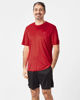 Immagine di LOTTO - T SHIRT SPORTIVA MEZZA MANICA IN TESSUTO TRASPIRANTE  ROSSO SCURO  DA UOMO, 218935/7B8