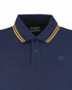 Immagine di LOTTO - POLO MEZZA MANICA UOMO BLU CON RIGHINO GIALLO CLASSICA  - 219238/BXO