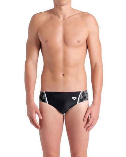 Immagine di ARENA  - COSTUME SLIP GRAPHIC NERO CON DETTAGLI BIANCHI, 007620510