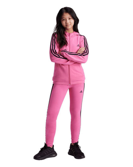 Immagine di ADIDAS - LEGGINGS  JUNIOR (7-15 ANNI) 3S TIG  FUXIA CON DETTAGLI NERI - IZ3427