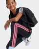 Immagine di ADIDAS - LEGGINGS  JUNIOR ( 9-15 ANNI) TRE STRISCE NERI CON DETTAGLI FUXIA, JY0569