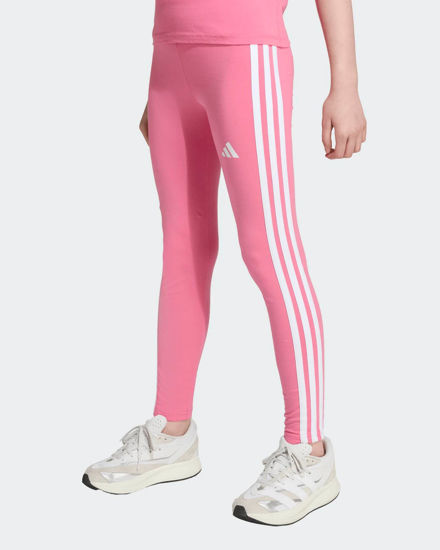 Immagine di ADIDAS - LEGGINGS  JUNIOR ( 9-15 ANNI) TRE STRISCE ROSA CON DETTAGLI BIANCHI- JY07319