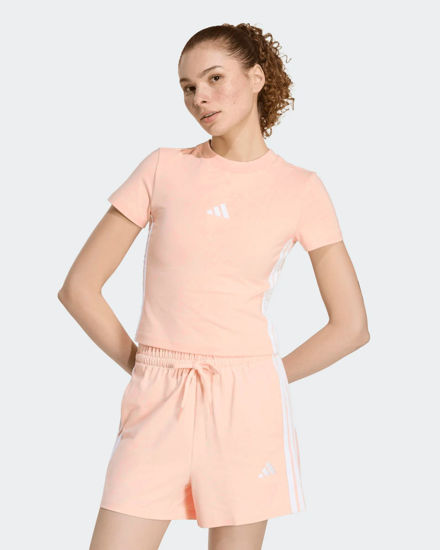 Immagine di ADIDAS - T-SHIRT MEZZA MANICA  3S SJ BABY ROSA CIPRIA DA DONNA - KD2343