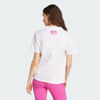 Immagine di ADIDAS - TSHIRT CAMP TEE DA DONNA BIANCA CON DETTAGLI FUXIA - JN9107