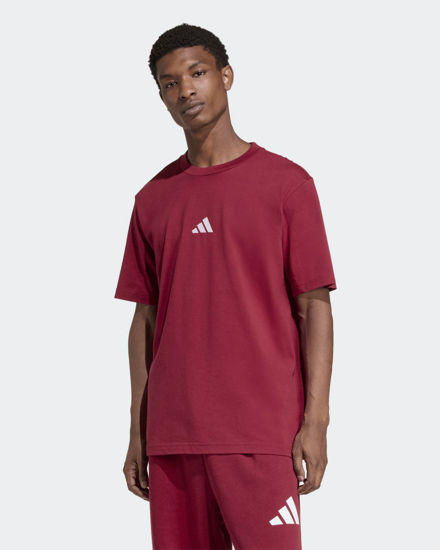 Immagine di ADIDAS - T-SHIRT BORDEAUX DA UOMO MEZZA MANICA ESSENTIAL SMALL LOGO - KC0902