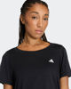 Immagine di ADIDAS - T-SHIRT MEZZA MANICA ESSENTIALS SCOOP NECK  NERA DA DONNA -  JY5605
