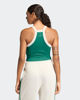Immagine di ADIDAS - CANOTTA SEASONAL ESSENTIALS COLORPOP CON GRAFICA RICAMATA VERDE CON DETTAGLI BIANCHI - JZ0195