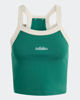 Immagine di ADIDAS - CANOTTA SEASONAL ESSENTIALS COLORPOP CON GRAFICA RICAMATA VERDE CON DETTAGLI BIANCHI - JZ0195