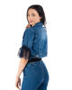 Immagine di GIUBBINO JEANS MANICA PIZZO