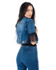 Immagine di GIUBBINO JEANS MANICA PIZZO