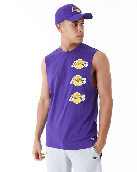 Immagine di NEW ERA - SMANICATO NBA LOS ANGELES LAKERS DA UOMO, 60435473