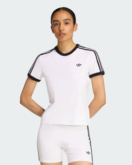 Immagine di ADIDAS -T-SHIRT MEZZA MANICA SLIM 3 STRISCE BIANCA DA DONNA, KD3683