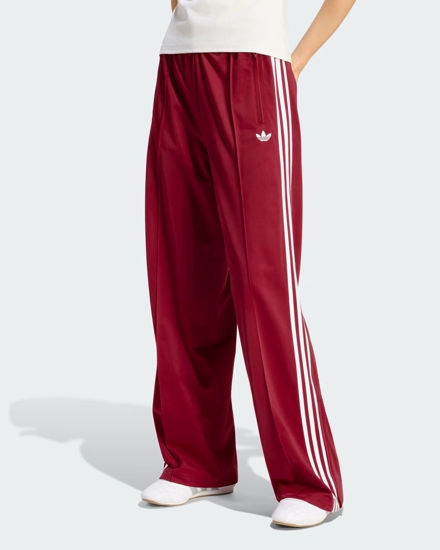 Immagine di ADIDAS -PANTALONE TUTA FIREBIRD CLASSIC  ROSSO SCURO CON DETTAGLI BIANCHI DA DONNA, KS4794