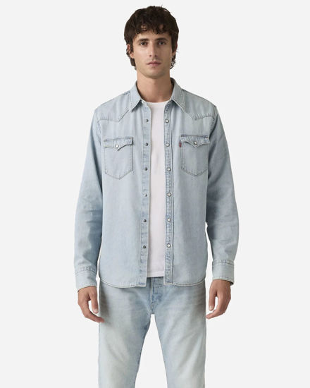 Immagine di LEVI'S - CAMICIA MANICA LUNGA BARSTOW WESTERN DENIM CHIARO DA UOMO, 85744_0118