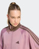 Immagine di ADIDAS -  GIACCA DA ALLENAMENTO FULL ZIP  ST FD TRACK TOP ROSA CON DETTAGLI MARRONI DA DONNA,  KV0601