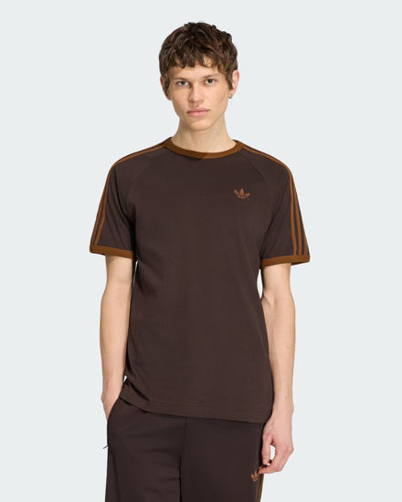 Immagine di ADIDAS - T-SHIRT MEZZA MANICA 3S TEE MARRONE SCURO CON DETTAGLI NOCCIOLA DA UOMO,KT5054