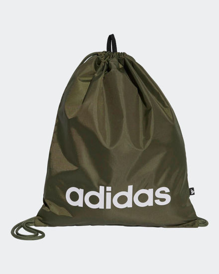 Immagine di ADIDAS - GYMSACK LINEAR VERDE OLIVA CON LOGO BIANCO, JX9045