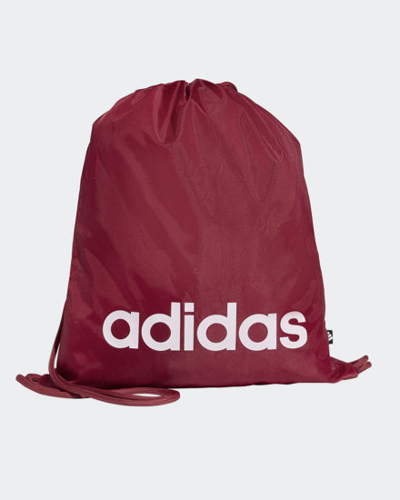 Immagine di ADIDAS - GYMSACK LINEAR BORDEAUX CON LOGO BIANCO, KE5709
