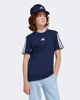 Immagine di ADIDAS - T-SHIRT JUNIOR ( 7-16 ANNI)  BLU  CON BANDE BIANCHE ESSENTIALS 3-STRIPES COTTON TEE ,  JD6490