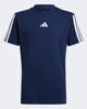 Immagine di ADIDAS - T-SHIRT JUNIOR ( 7-16 ANNI)  BLU  CON BANDE BIANCHE ESSENTIALS 3-STRIPES COTTON TEE ,  JD6490