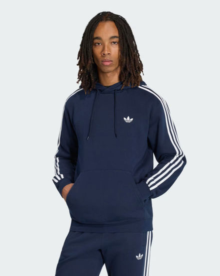 Immagine di ADIDAS - FELPA CON CAPPUCCIO 3S HD BLU CON DETTAGLI BIANCHI DA UOMO, KE1686