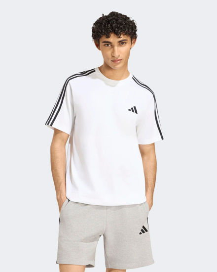 Immagine di ADIDAS -T-SHIRT MEZZA MANICA 3S SJ LC T BIANCA CON DETTAGLI NERI DA UOMO, KY4116