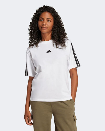 Immagine di ADIDAS -T-SHIRT MEZZA MANICA 3S SJ BF T BIANCA CON DETTAGLI NERI DA DONNA, JE1211