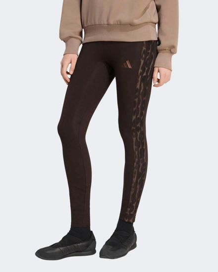 Immagine di ADIDAS - LEGGINGS  OPT 3S LEG  MARRONI CON DETTAGLI LEOPARDATI DA DONNA, KV9302