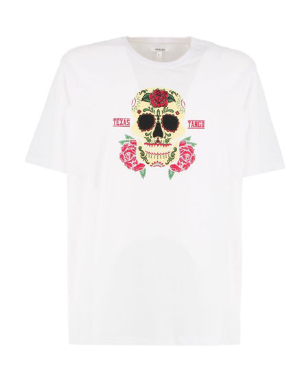Immagine di WAIKIKI RUN - T-SHIRT MEZZA MANICA BIANCA CON DETTAGLI GRAFICI TENERIFE DA UOMO - NETTUNO