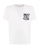 Immagine di WAIKIKI RUN - T-SHIRT MEZZA MANICA CON TASCHINO  BIANCA CON DETTAGLI FLOREALI, URANIO