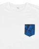 Immagine di WAIKIKI RUN - T-SHIRT MEZZA MANICA CON TASCHINO  BIANCA CON DETTAGLI FLOREALI, URANIO