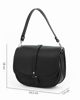 Immagine di DIVAS - Borsa sella nera in VERA PELLE - MADE IN ITALY