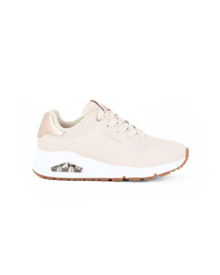 Immagine di SKECHERS - SNEAKERS UNO GOLDEN AIR BEIGE CON DETTAGLI ROSE GOLD DA DONNA, 177094