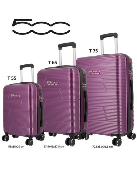 Immagine di TROLLEY ABS 4DOPPIE RUOTE RIGHE ORIZZ.