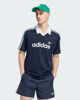 Immagine di ADIDAS -POLO MEZZA MANICA PINSTR JSY BLU CON DETTAGLI BIANCHI DA UOMO,  KS7456