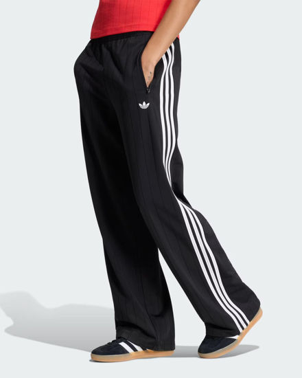 Immagine di ADIDAS -PANTALONE DA ALLENAMENTO GESSATI FIREBIRD NERO CON 3 BANDE BIANCHE DA DONNA, KS6787